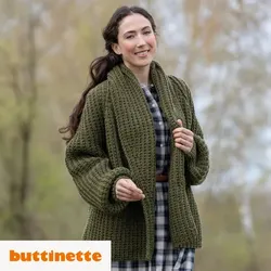 Strickanleitung – Oversized Cardigan aus Woll Butt Heidi