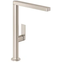 KLUDI-QORD Spültisch-Einhandmischer seitliche Bedienung Stainless Brushed Nickel 56803N575