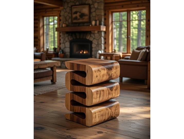 JVmoebel Beistelltisch Brauner Beistelltisch Wohnzimmer Kaffeetisch Holztischchen, Made in Europa