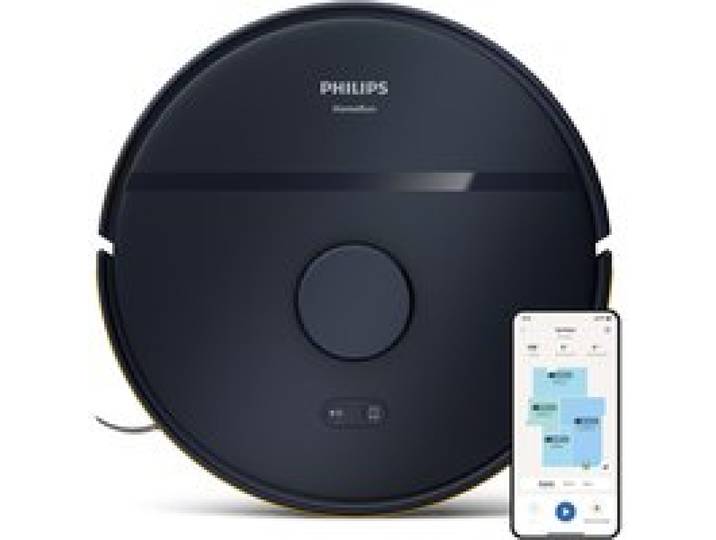 Aspirateur robot laveur avec station - PHILIPS - XU2000/15 - Série 2000 - 6000 Pa - ≤ 66 dB - Bleu nuit