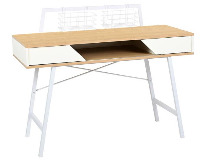 Bureau Marco Bois/blanc - Basika