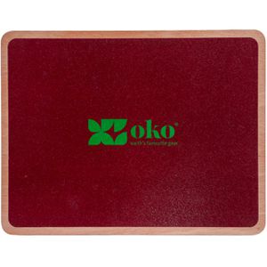 Powershot Balance-Board Oko, aus Holz, 45 x 35 x 9,5 cm, rot/braun