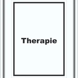 HB-Druck Therapie Schild mit Text Raum Behandlung hochkant A6 (105x148mm)
