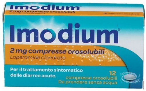 FARMA 1000 Srl Imodium 2mg, 12 Compresse Orosolubili