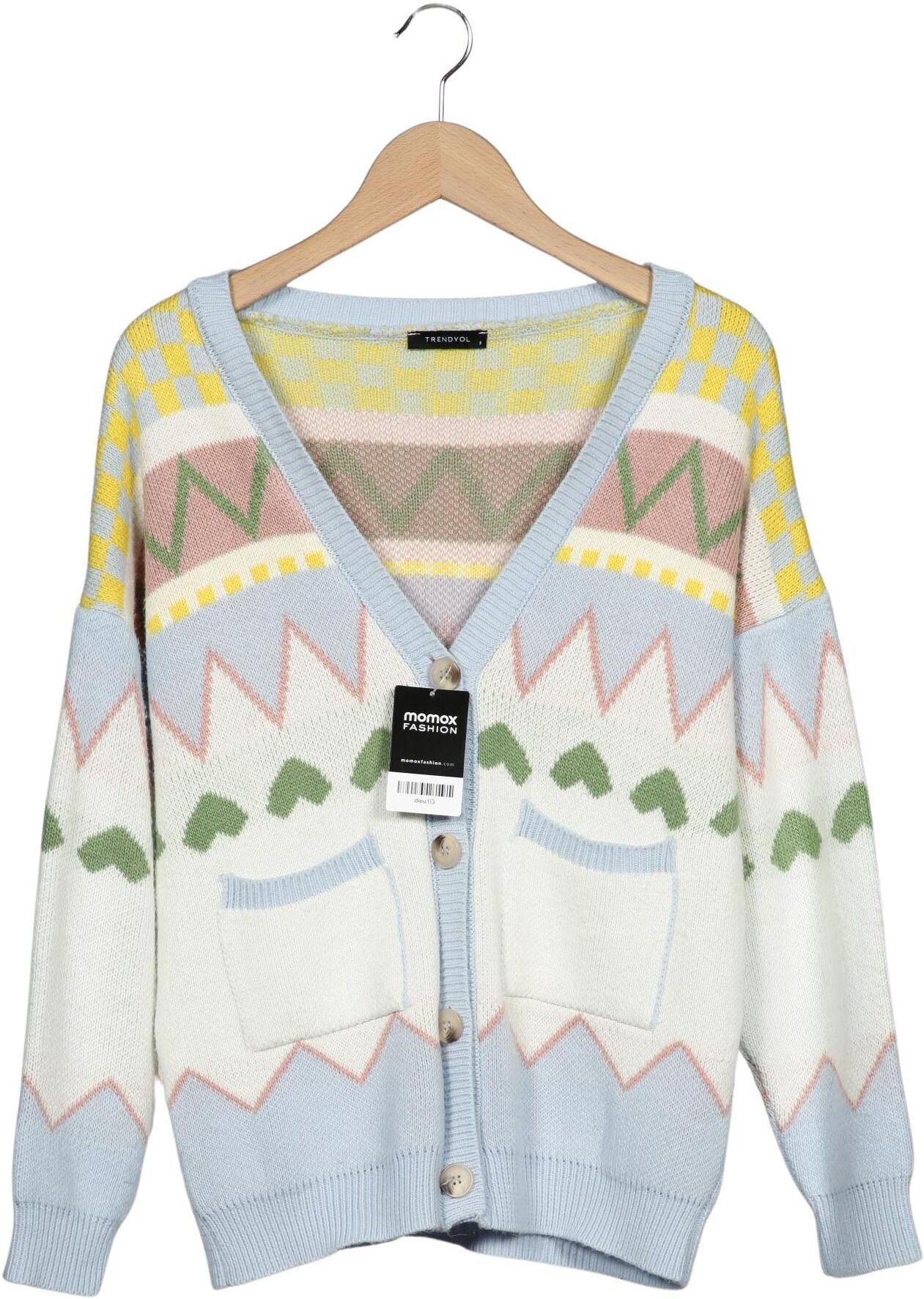 Trendyol Damen Strickjacke, Mehrfarbig, Gr. S, Synthetik - Second Hand
