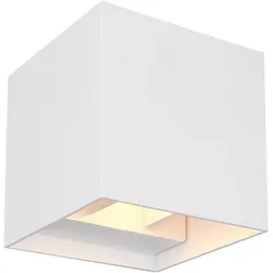 Globo LED-Außenwandleuchte Veronika Alu, Eisen, Stahl & Metall Weiß