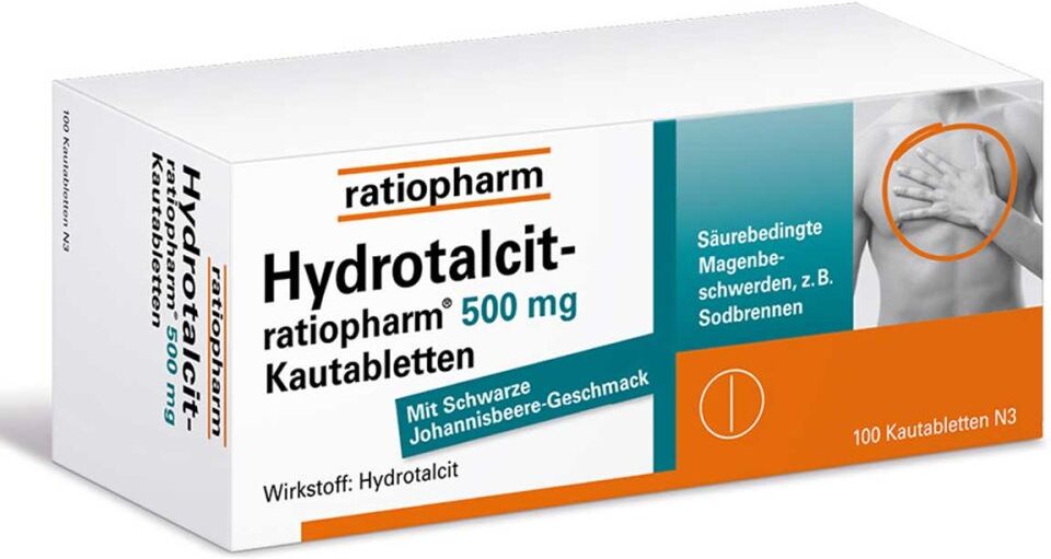 Hydrotalcit-ratiopharm® 500 mg Kautabletten