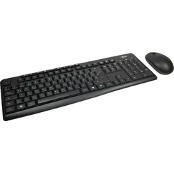 Inter-Tech KB-208-II kabelloses Tastatur-Maus-Set - QWERTZ DE - schwarz