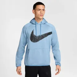 NIKE Therma-FIT Fitness Hoodie Herren 429 - aegean storm/aegean storm/black S
