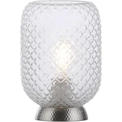 Just Light, Tischlampe, Tischleuchte 14906-55 stahl, E27 (E27)