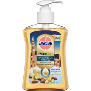 Sagrotan Seife No-Touch Wienzauber, Vanille & Mandelmilch, Flüssigseife, Pumpspender, antibakteriell, 250 ml