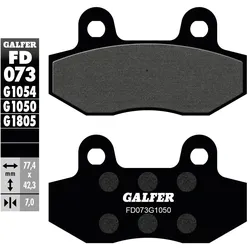 Galfer Bremsbelag G1050 - Organisch Scooter, ABE, Bremsbelag "FD073" Satz