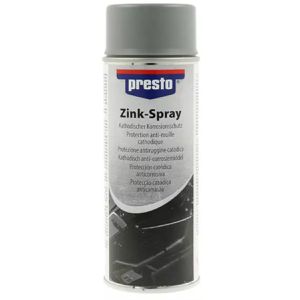 Presto Korrosionsschutz 308035, Kaltverzinkung, Zink-Spray, silber, matt, kathodisch, 400 ml