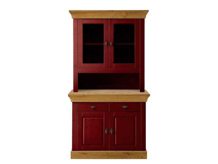 Buffet II 108 x 197 x 45cm Rot/Braun/Kiefer