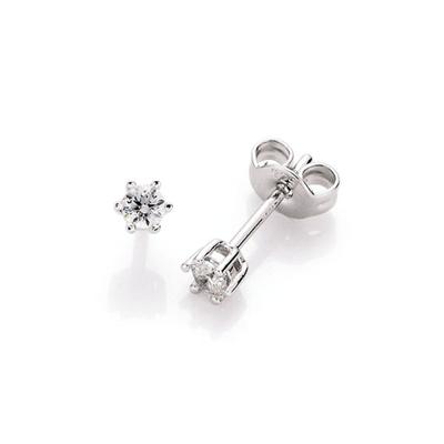 Paar Ohrstecker SMART JEWEL "Zirkonia in Krappenfassung, Silber 925" Gr. 0,5, silber, Ohrringe, Damen, ca. Ø 3mm, Silber 925 (Sterlingsilber)
