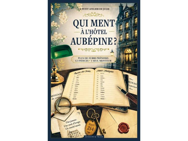 Qui ment à l'Hôtel Aubépine ? - Livre d'enquête - Plus de 22 000 noms - 12 indices - 1 menteur (Broché)