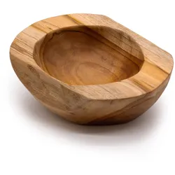 Medium Natural Shape Teakwood Bowl - 20x7cm