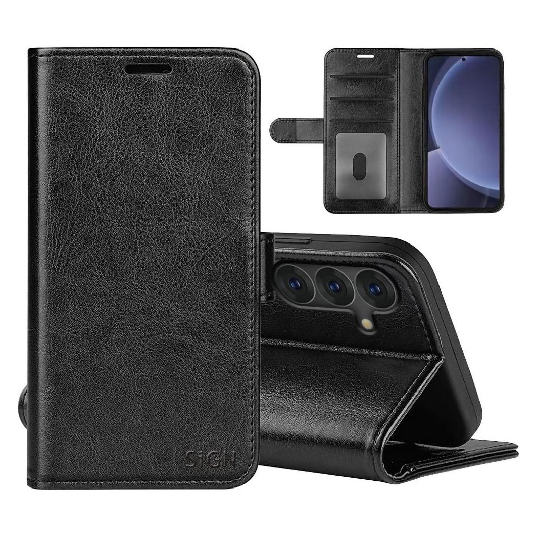 SIGN Samsung Galaxy S25 Plus Wallet Case - Black (Samsung Galaxy S25) (SN-PFS25P)