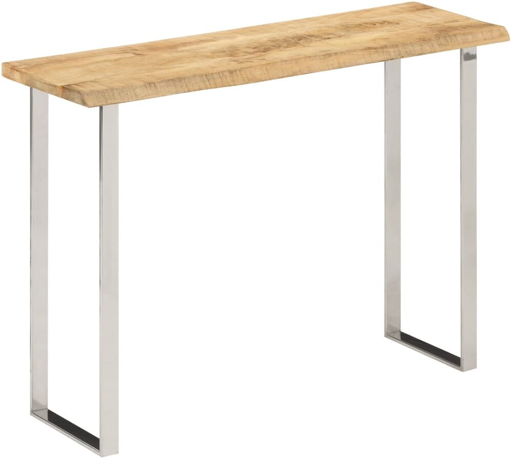 vidaXL Table console à live edge 105x33x76 cm bois de manguier massif
