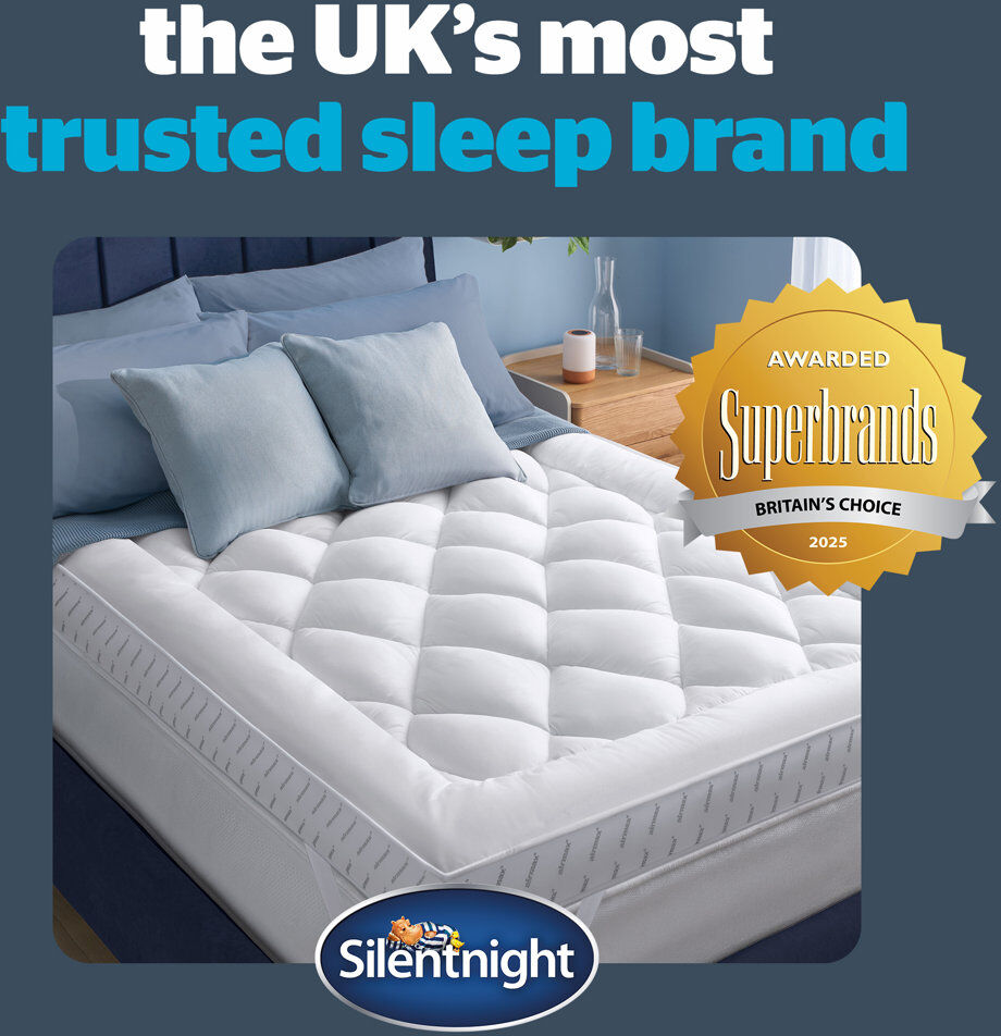 Silentnight Airmax 1000 Breathable Mattress Topper White Small Double (4')