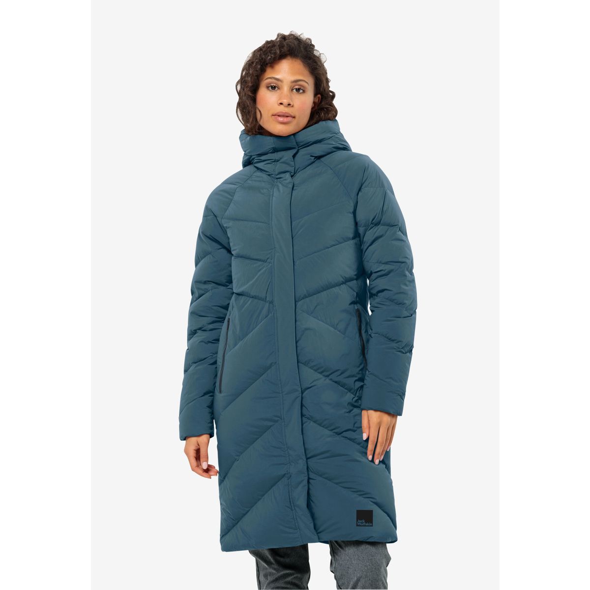 Jack Wolfskin Marienplatz Coat W RDS aluminium blue (C0539) S 1206971_C0539_A06