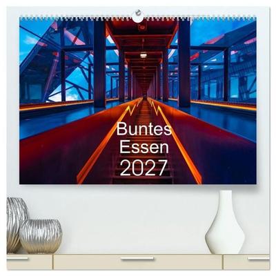 Buntes Essen 2027 (hochwertiger Premium Wandkalender 2027 DIN A2 quer), Kunstdruck in Hochglanz