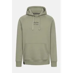 Derbe Hoodie Möwe auf Zinne Herren Oliv Grün Kapuzenpullover GOTS