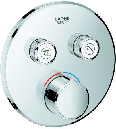 Grohe Smartcontrol Brausearmatur 29145000 chrom, mit 2 Absperrventilen, runde Rosette