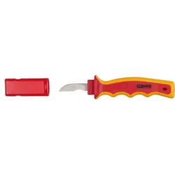 KS Tools Kabel-Abisoliermesser mit Schutzisolierung, 200mm - 117.1329
