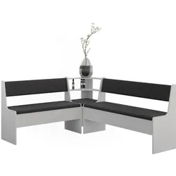 Vicco, Essgruppe, Eckbankgruppe Roman, Weiss, 150.1 x 180.1 cm (Spanholz)