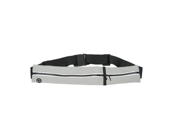 Laufgürtel 2 Fächer 65 - 121 cm grau/schwarz