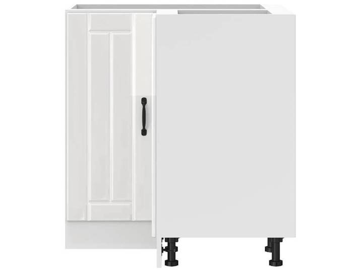 Caisson de cuisine Blanc - LEMON® Armoire d'angle de cuisine Lucca - Blanc brillant - Bois ingénierie 991 - Soldes