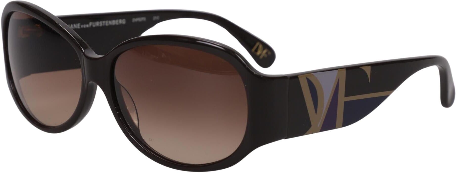 Diane VON Furstenberg Damen Sonnenbrille, Braun - Second Hand