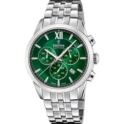 Festina Quarz Herren Chrono F20040/3 - grün,silber - 41mm