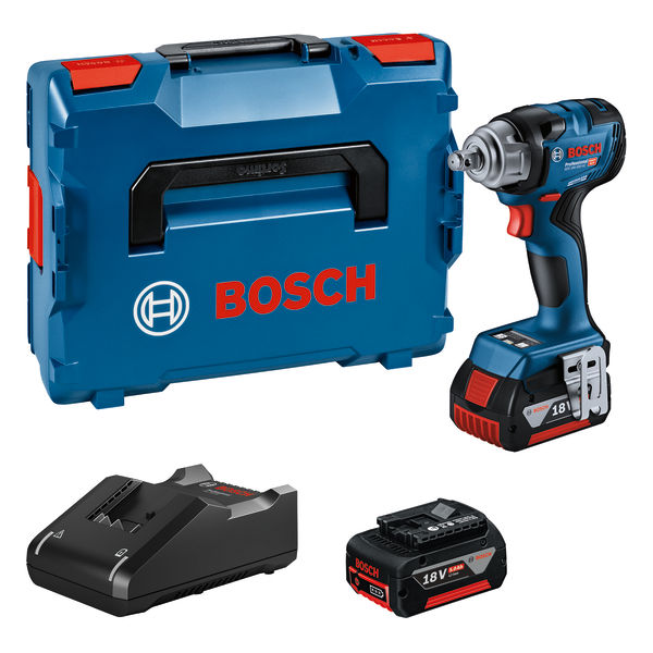 Bosch Akku-Drehschlagschrauber GDS 18V-330 HC, 2xAkku GBA 18V 5.0Ah, GAL 18V-40 Pro 06019L5003