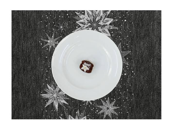 Set de table X-Mas Glam type B 35 x 0 x 48cm Noir/Anthracite