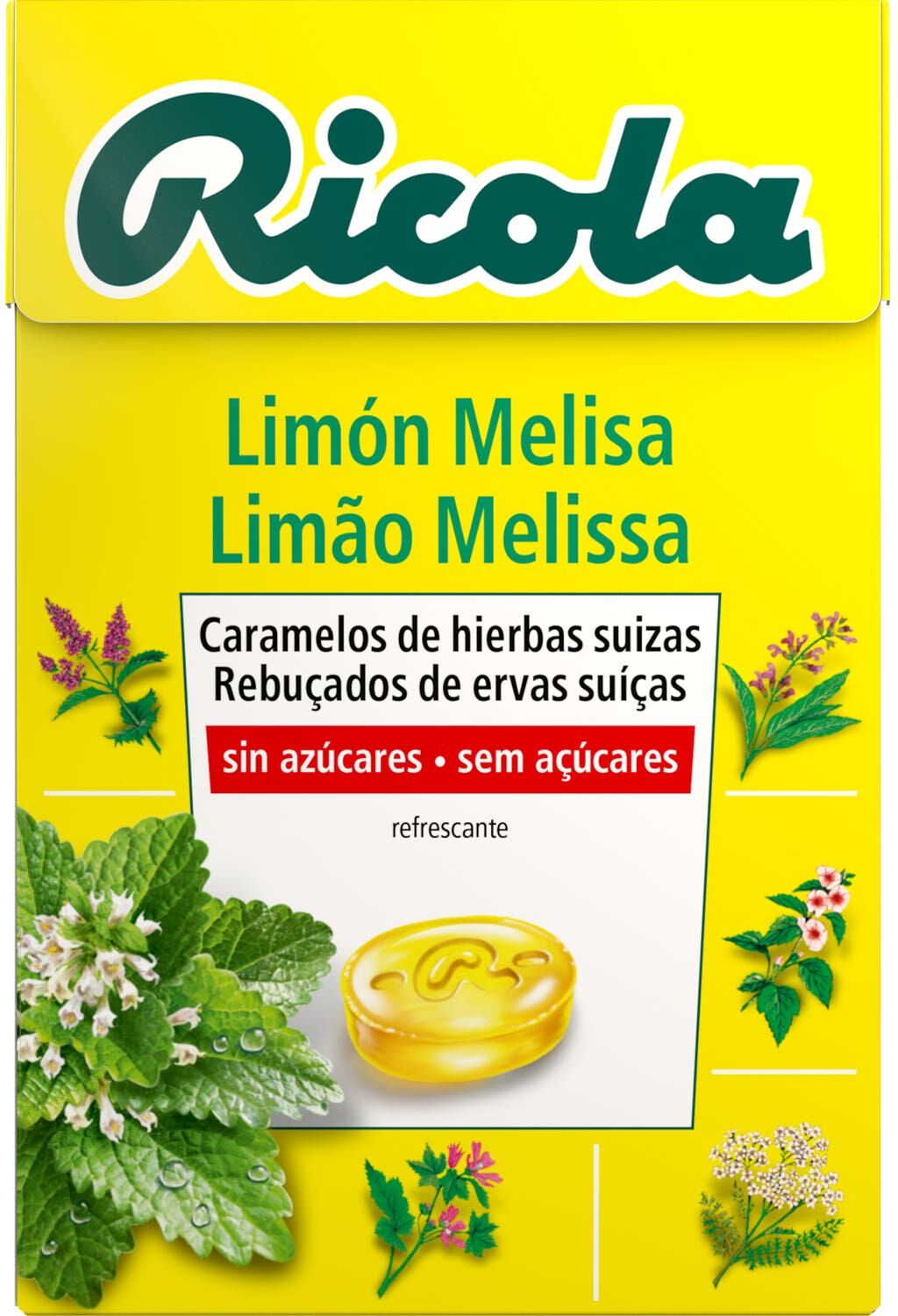 RICOLA limón caramelos sin azúcar 50g