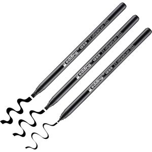 Edding Kalligraphie-Stift 1255 Set, schwarz, Filzstift, 3 Stück