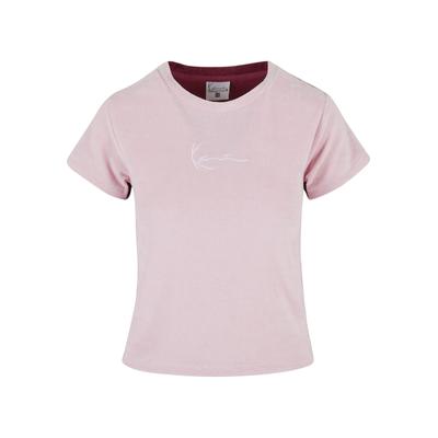 T-Shirt KARL KANI "Karl Kani Damen", Damen, Gr. XS, berry, light rose, 100% Baumwolle, bedruckt, normal, Rundhals, Shirts T-Shirt