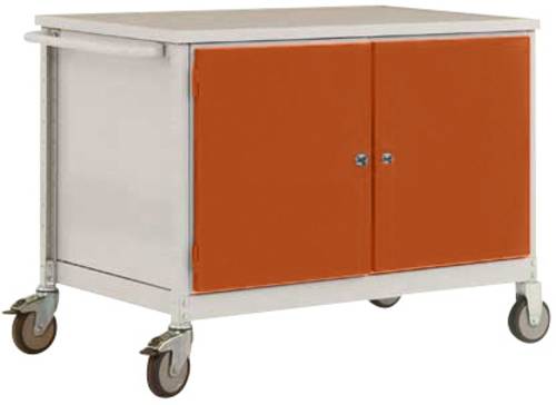 Manuflex TP1028.2001 Werkbank-Mobil Rotorange (RAL 2001)