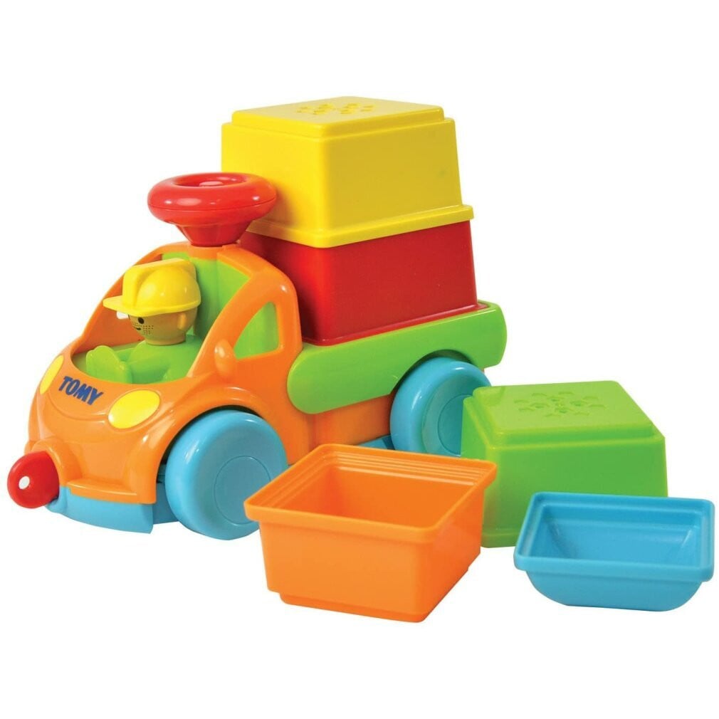 Tomy Cars speelset met stapelspel en geluidseffecten