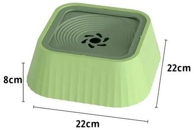 Uplift Essentials Anti Splash Floating Pet Water Fountain green