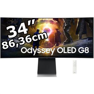 Samsung Monitor Odyssey G8, S34DG850SU, 34 Zoll, UWQHD 3440 x 1440 Pixel, 0,03 ms, 175 Hz, Curved, Gaming