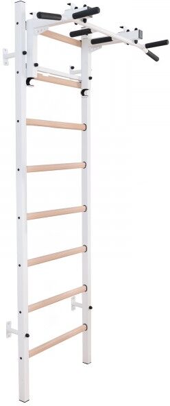 BenchK 200 White + Steel Pull Up Bar/BB Holder