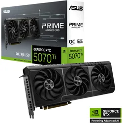 ASUS PRIME GeForce RTX 5070 Ti OC 16GB PRIME-RTX5070TI-O16G DDR7 Grafikkarte, 1xHDMI, 3xDP