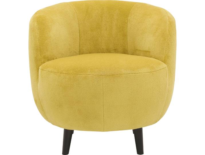 Sessel LOOKS XIV Cocktailsessel , gelb, B:72cm H:72cm T:76cm, 100% Polyester, LOOKS BY WOLFGANG JOOP, Sessel, Sessel, runde Form, perfekt für jeden Wohnraum als Einzelstück