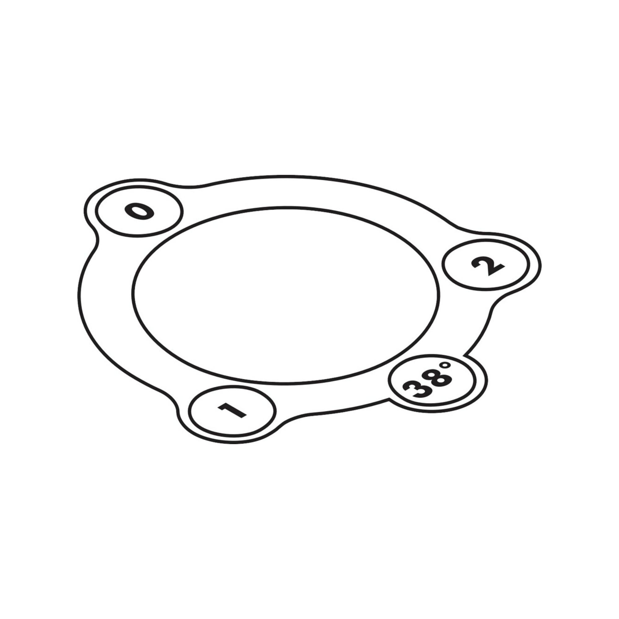 hansgrohe Aufkleber 2-Loch Wannenrand Thermostat (97791000)