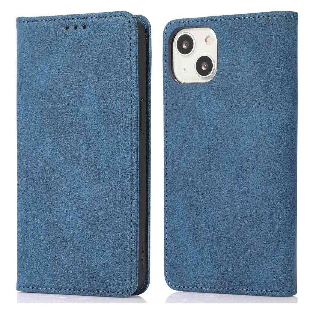 Cover-Discount iPhone 15 Plus - Vintage Flip Case Hülle dunkelblau (Apple iPhone 15 Plus) (660155752A)