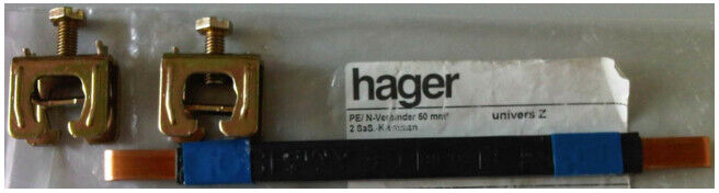 Hager Connecteur PE/N bleu, bande CU, flexible N75B (N75B)