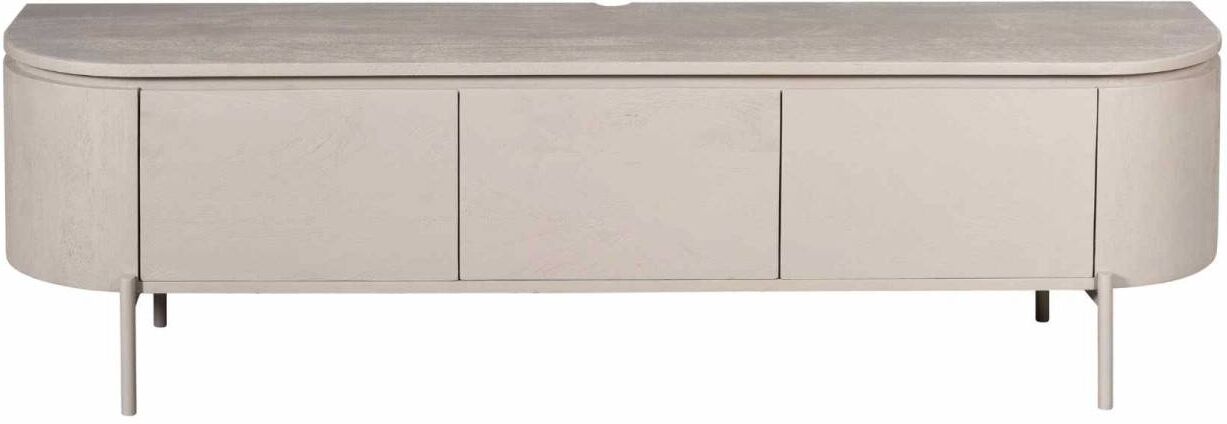 Pharao24.de TV Board TV Rack in Taupe 160 cm breit